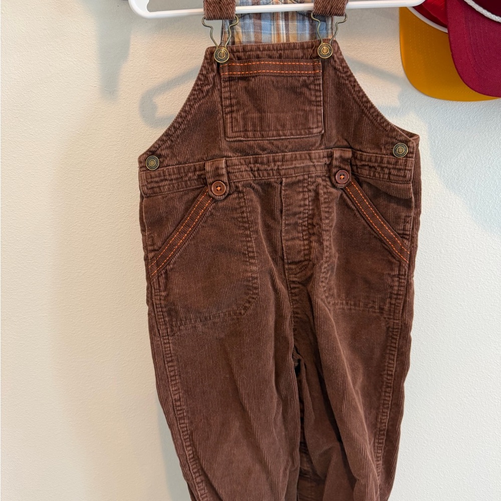 Hartstrings Chocolate Brown Corduroy Overalls